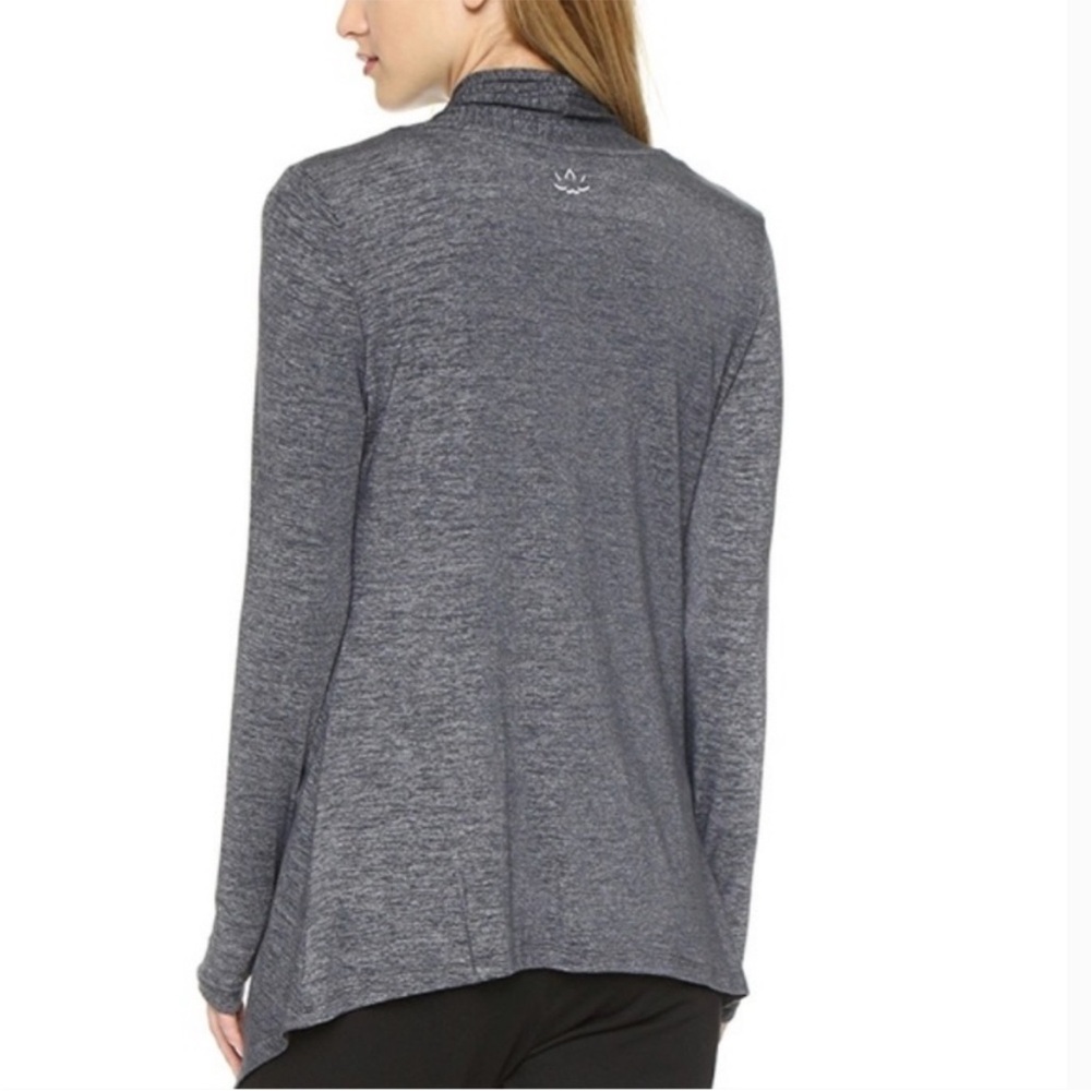 Beyond Yoga Gray Cloud Drape Cardigan Size Large - Picture 3 of 10